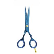 Tesoura Para Cabelos, Corte Fio Navalha 5.5 Azul Titânio, Aço Inox Japonês, Premium Tesoura Para Cabelos, Corte Fio Navalha 5.5 Azul Titânio, Aço Inox Japonês, Premium