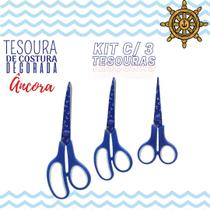 Tesoura Para Costura Decorada Ancora Kit C/ 03 - Nybc
