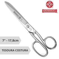 Tesoura Para Costura Forjada De Aço 17cm Mundial 445-7