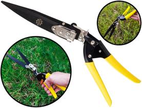 Tesoura Para Jardinagem Profissional Podar Cortar Galhos Aço Carbono Com Três Ajustes