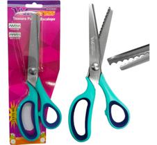 Tesoura Picotar Decoração Festa Escalope Cortes Ondulados