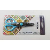 Tesoura Picotar Papel 14cm com corte ondulado Tesoura Picotar Papel 14cm com corte ondulado