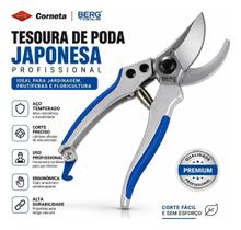 Tesoura Poda Jardim Jardinagem Japonesa Corneta Profissional