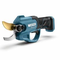 Tesoura Poda Sem Fio 18V Wesco S/ Bateria Corte Jardinagem Profissional Galhos Menos Cansaço Titânio Tesoura Poda Sem Fio 18V Wesco S/ Bateria Corte Jardinagem Profissional Galhos Menos Cansaço Titânio