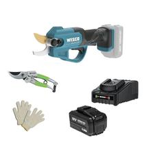 Tesoura Poda Wesco 18V Ws8360.9 + 1Bat 4Ah Carreg + Tesoura