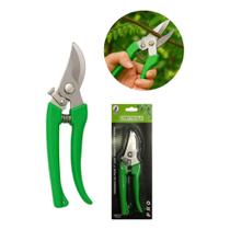 Tesoura Podar Poda Árvore Galhos Flores Jardim Jardinagem Profissional Mola Trava Segurança 7"