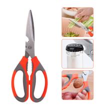 Tesoura Pra Cozinha Inox Multiuso Cortar Frango Carne Legume Fruta Abridor de Tampas Quebra Nozes Tesoura Pra Cozinha Inox Multiuso Cortar Frango Carne Legume Fruta Abridor de Tampas Quebra Nozes
