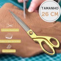 Tesoura Profissional Alfaiate Grande 10,5" 26cm - Para Corte e Costura Costureira Iniciante a Profissional