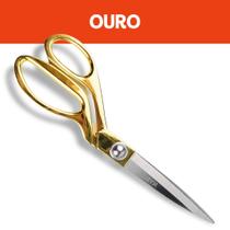 Tesoura Profissional de Costura Aço Inox 20cm Alta Precisão e Durabilidade Cor Ouro