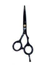 Tesoura Profissional Fio Laser 6.0 Obopekal Preta Aço Inox