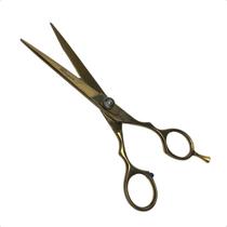 Tesoura Profissional Fio Laser 7'' Polegadas Dourada Roger