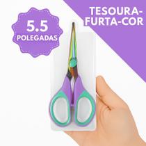 Tesoura Profissional FurtaCor 5.5 Polegadas Corte Afiado Para Artesanato, Papelaria e Costura Tesoura Profissional FurtaCor 5.5 Polegadas Corte Afiado Para Artesanato, Papelaria e Costura