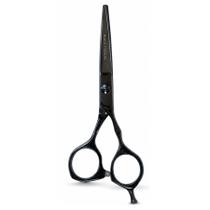 Tesoura Profissional Mega Kasho Black Titanium Fio Navalha 5 K5390-5 Tesoura Profissional Mega Kasho Black Titanium Fio Navalha 5 K5390-5