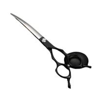 Tesoura Profissional Para Cães De 7 Polegadas, Corte Curvo, Tesoura De Alta Qualidade Para Animais