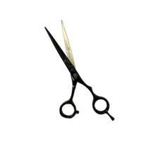 Tesoura profissional umi fio navalha sk6-60 preta 6.0 polegadas barbeiro e cabeleleiro