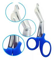 Tesoura Romba Para Socorrista e Emergencia Resistente Azul