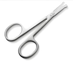 Tesoura Sem Ponta para Aparar Pelos do Nariz, Barba, Bigode Tesoura Sem Ponta para Aparar Pelos do Nariz, Barba, Bigode