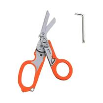 Tesoura Tática Portátil Multifuncional Mini De Emergência Com Quebra-vidros E Chave De Sobrevivência