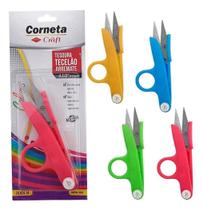 Tesoura Tecelão Arremate Corneta 11,4cm Aço Inox Costura