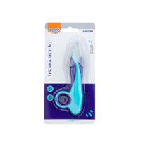 Tesoura Tecelão para Artesanato Aço Inox Azul 12,6cm BRW 1un