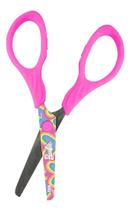Tesoura Tesourinha Sem Ponta Escolar Barbie Rainbow Infantil