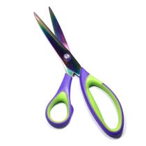 Tesoura Titânio 21cm Cabo Plástico Para Alfaite Costura e Patchwork