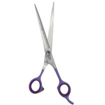 Tesoura Tosa Reta 8 Polegadas Prata Cabo Roxo Maryam Trading