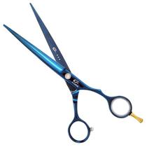 Tesoura Umi 7 Polegadas Fio Navalha Azul