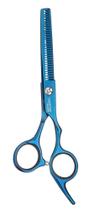 Tesoura vertix blue titanium fio desbaste 6,0''