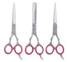 Tesoura vertix red circle kit laser desbaste navalha Tesoura vertix red circle kit laser desbaste navalha