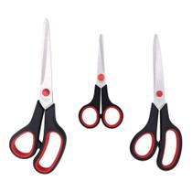 Tesouras Em Aço Inox Kit com 3 Diferentes Tamanhos Multiuso Cozinha Tesouras Em Aço Inox Kit com 3 Diferentes Tamanhos Multiuso Cozinha