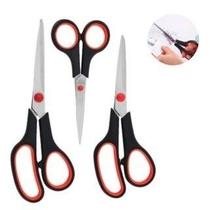 Tesouras Multifuncionais - Conjunto com 3 Tesouras para Cabelo e Papel