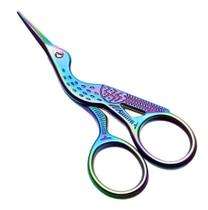 Tesourinha Cortador De Sobrancelhas Cílios Unhas Tips Tesoura Furta Cor