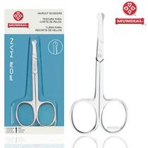 Tesourinha para Corte Aparar Pelos Nariz Orelha Bigode Mundial