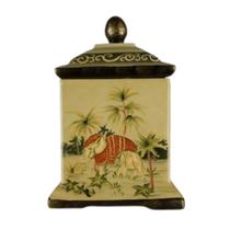 Tesouro em Cerâmica: Potiche Exclusivo com Alma Tropical e Toque de Majestade