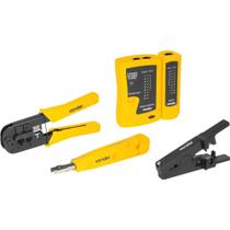 Testador Cabos RJ11 RJ12 RJ45 Com Acessórios Vonder
