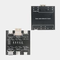 Testador De Cabo De Dados Micro USB Tipo-C Com Placa De Detecção On-Off, Detecção Rápida, Leve E Testador De Cabo De Dados Micro USB Tipo-C Com Placa De Detecção On-Off, Detecção Rápida, Leve E