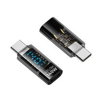 Testador De Cabo USB Tipo C 40Gbps Com Medidor De Potência PD140W E Display LED Para Carregamento