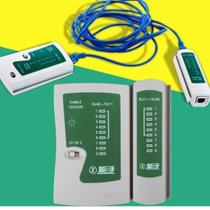 Testador de Cabos de Rede RJ45 e RJ11 Profissional com LED Ferramenta para Verificação de Conectividade