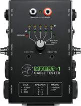 Testador de Cabos Mackie MTest-1 - Interruptor de 5 Vias, Alimentado por Bateria