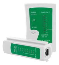 Testador De Cabos Rede Rj45 E Rj11 Com 8 Leds Indicadores