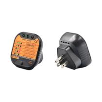 Testador De Disjuntor RCD Portátil 30mA Com Indicação LED Para 110V 230V Detector De Falha De Terra