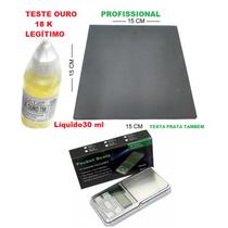 Testador de ouro Kit testador ouro 750 e, prata 950 metais com agua de toc