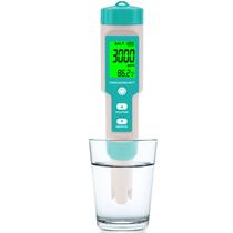 Testador de Sal para Piscina T TESTRUST 5 em 1 Salinidade pH TDS EC Temperatura Testador de Sal para Piscina T TESTRUST 5 em 1 Salinidade pH TDS EC Temperatura