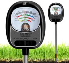 Testador de solo Aigerdinn 4 em 1 Medidor de luz solar de pH e umidade do solo Testador de solo Aigerdinn 4 em 1 Medidor de luz solar de pH e umidade do solo