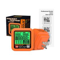 Testador De Tomada Elétrica Digital Inteligente HOMTOOLS HM58, Verificador De Circuito, Ferramenta