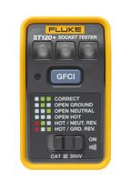 Testador de Tomadas Fluke ST120+ com GFCI e Bipe Sonoro