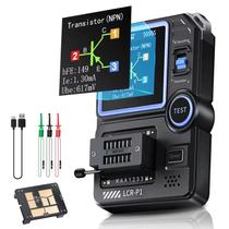 Testador de transistor FNRSI, medidor de transistor LCR-P1, testador de capacitor multifuncional, testador LCR ESR, triodo de diodo, LCR ESR, NPN, PNP, MOSFET, SMD, testador de SMD, decodificação infravermelha, anti-queima