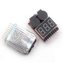 Testador De Voltagem De Bateria Lipo 1-8S 3.7V-22.2V Monitor De Voltímetro Com Alarme Sonoro Para