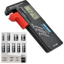 Testador Pilhas Digital Baterias Normal Recarregável Eficiênte E Seguro BT168D